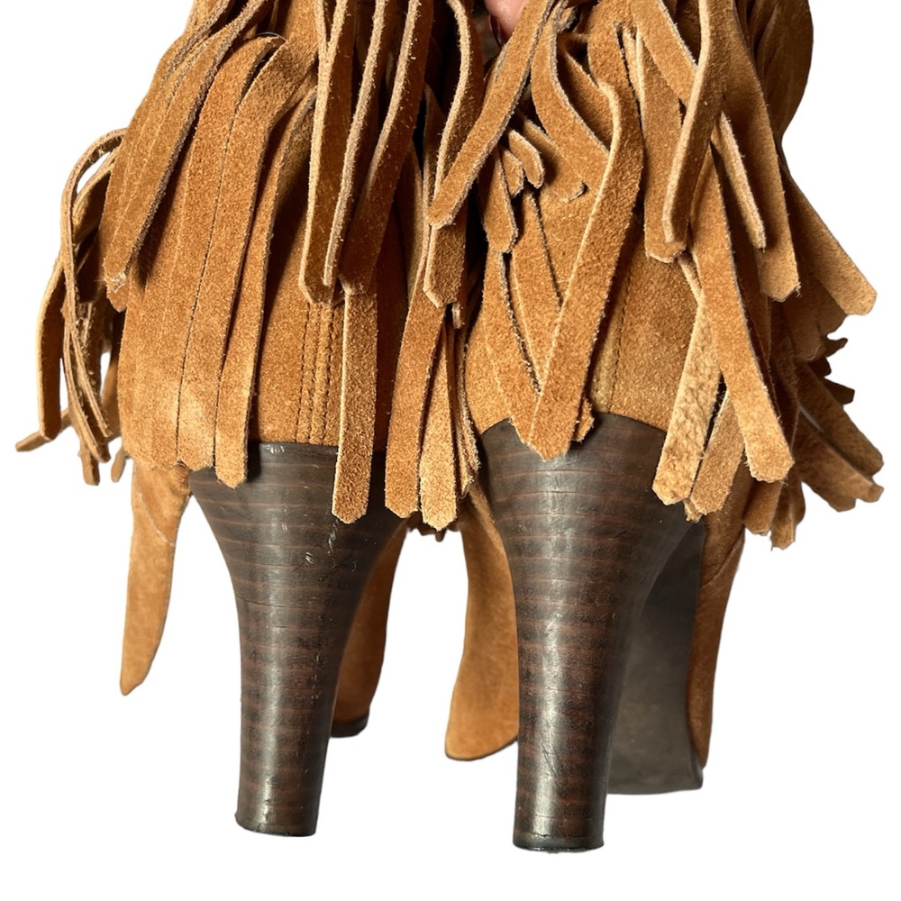 Meda genuine leather fringe western boots size 7US - Picture 7 of 11